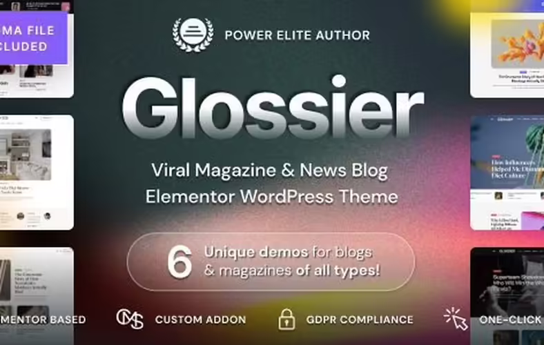Glossier 1.0.9 – Newspaper & Viral Magazine WordPress Theme glossier 1 0 9 newspaper viral magazine wordpress theme
