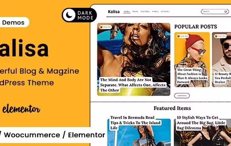 Kalisa 2.0.2 – Blog & Magazine WordPress Theme kalisa 1 5 0 blog magazine wordpress theme