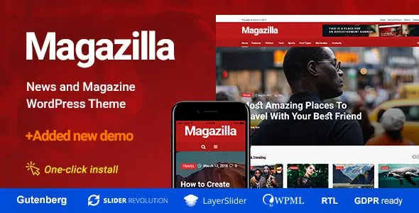 Magazilla 1.2.1 – News & Magazine WordPress Theme magazilla