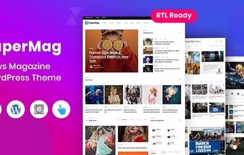 PaperMag 1.0.5 – News Magazine WordPress Theme papermag