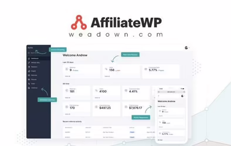 AffiliateWP 2.29.1 + Addons – Affiliate Marketing WordPress Plugin AffiliateWP 2.29.1 is a premium affiliate management plugin built specifically for WordPress. It offers a complete, native integration with all major eCommerce and membership plugins, including WooCommerce, Easy Digital Downloads, MemberPress, and more.
