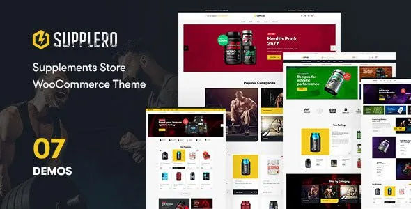 Supplero 1.6.3 – Supplement Store WooCommerce Theme supplero