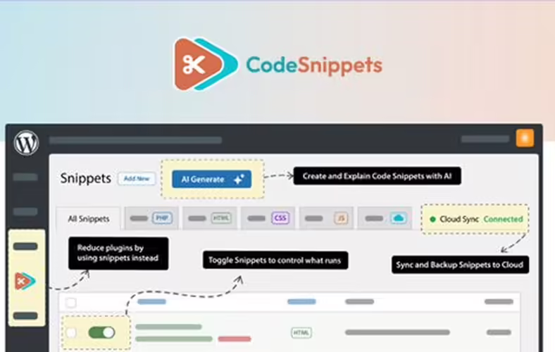 Code Snippets Pro 3.9.1 – Advanced WordPress Snippet Management System Code Snippets Pro